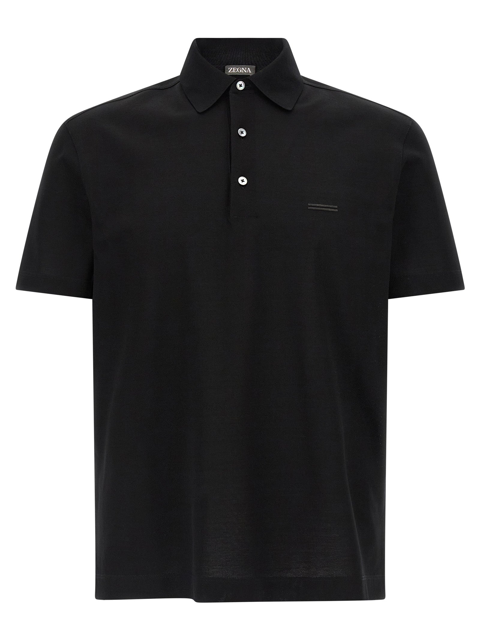 Zegna Piqué Cotton Polo Shirt