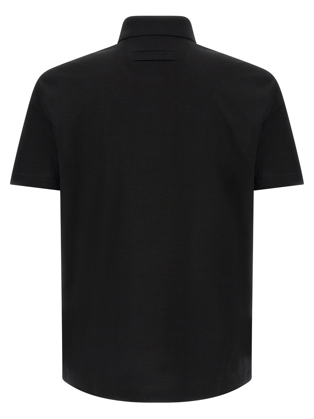 Zegna Piqué Cotton Polo Shirt