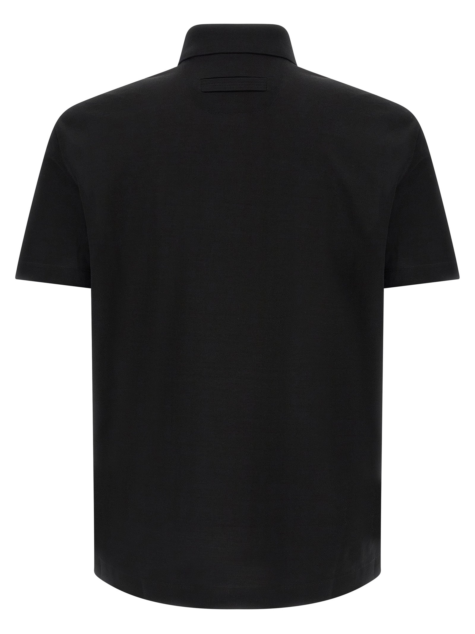 Zegna Piqué Cotton Polo Shirt