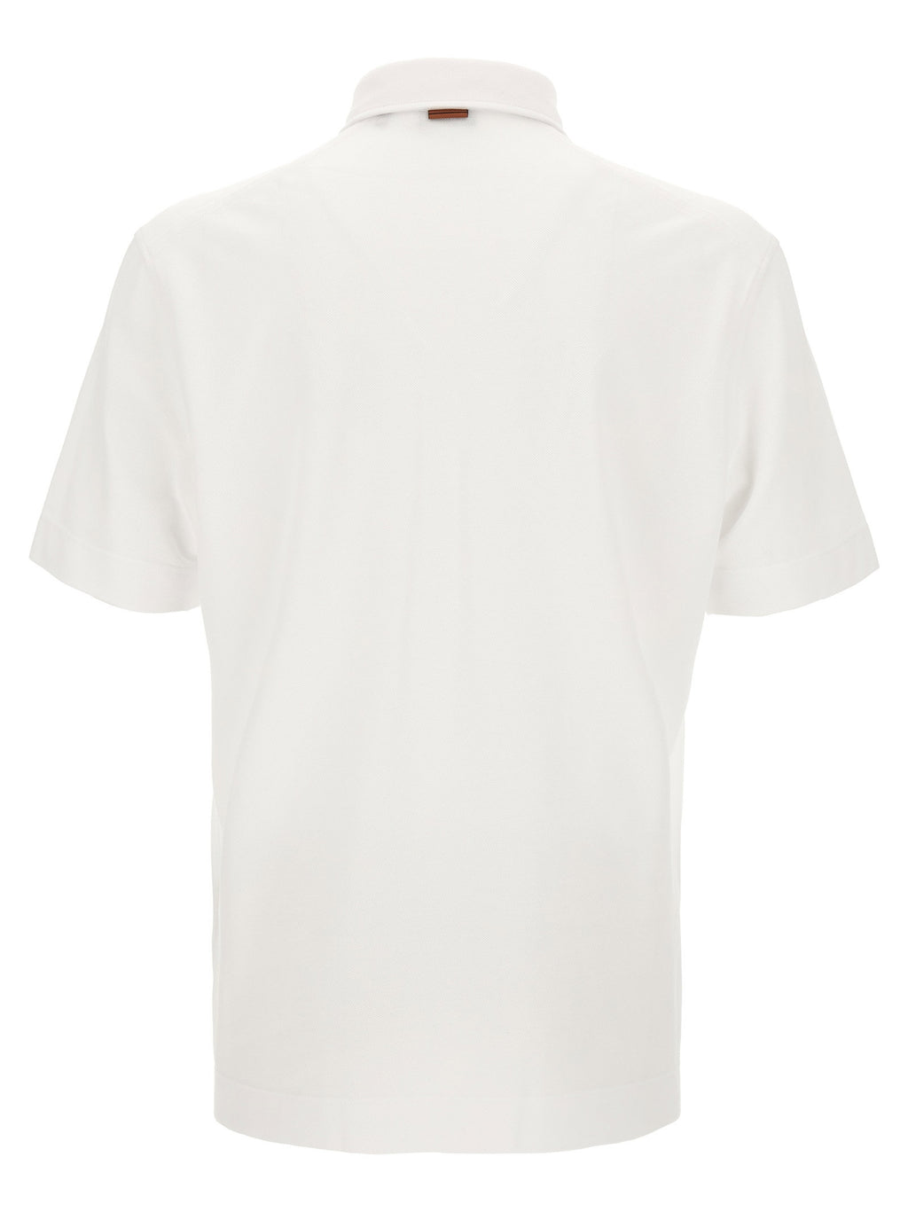 Zegna Piqué Cotton Polo Shirt