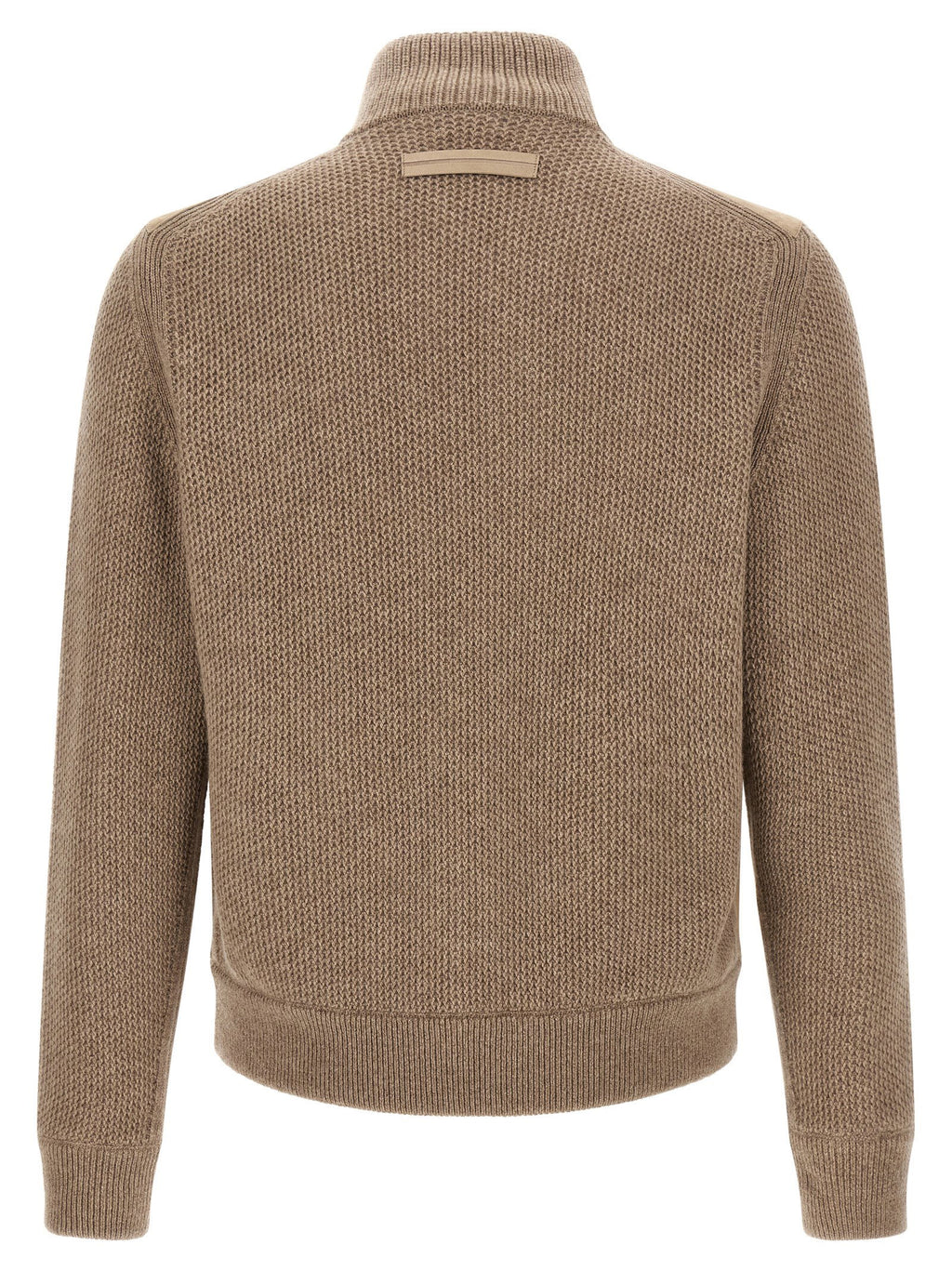 Zegna Suede Panel Cardigan