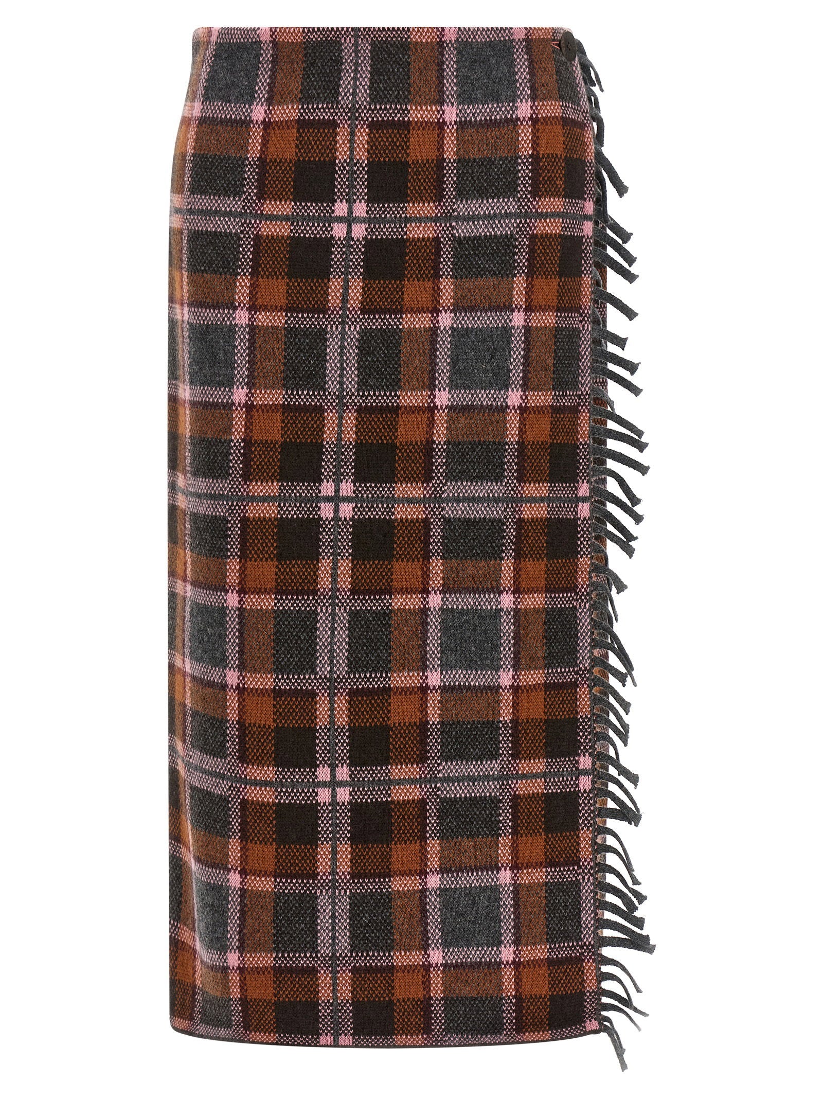 Guest In Residence Tartan Wrap Skirt