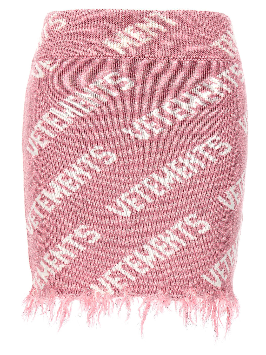Vetements Iconic Lurex Monogram Skirt