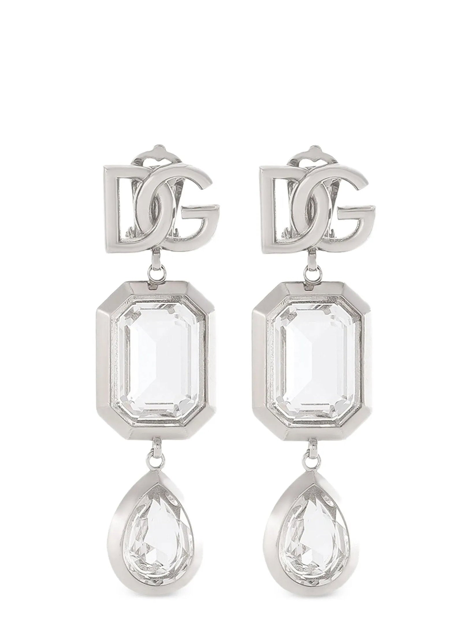 Dolce & Gabbana Pendant Earrings With Crystals