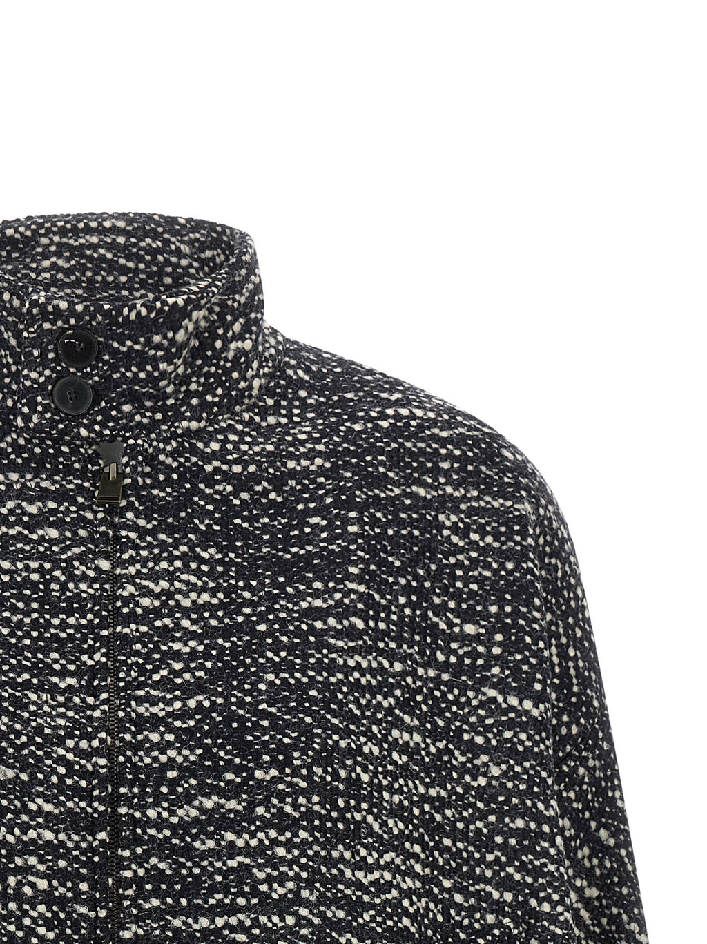 Darkpark Lee Bouclé Wool Bomber Jacket