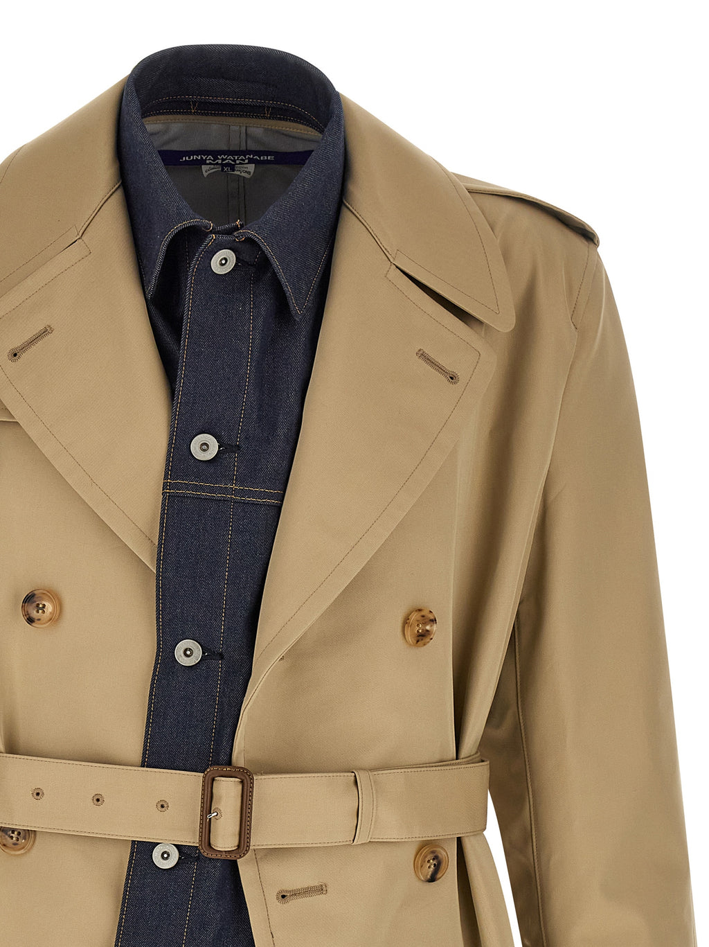 Junya Watanabe Denim Insert Trench Coat