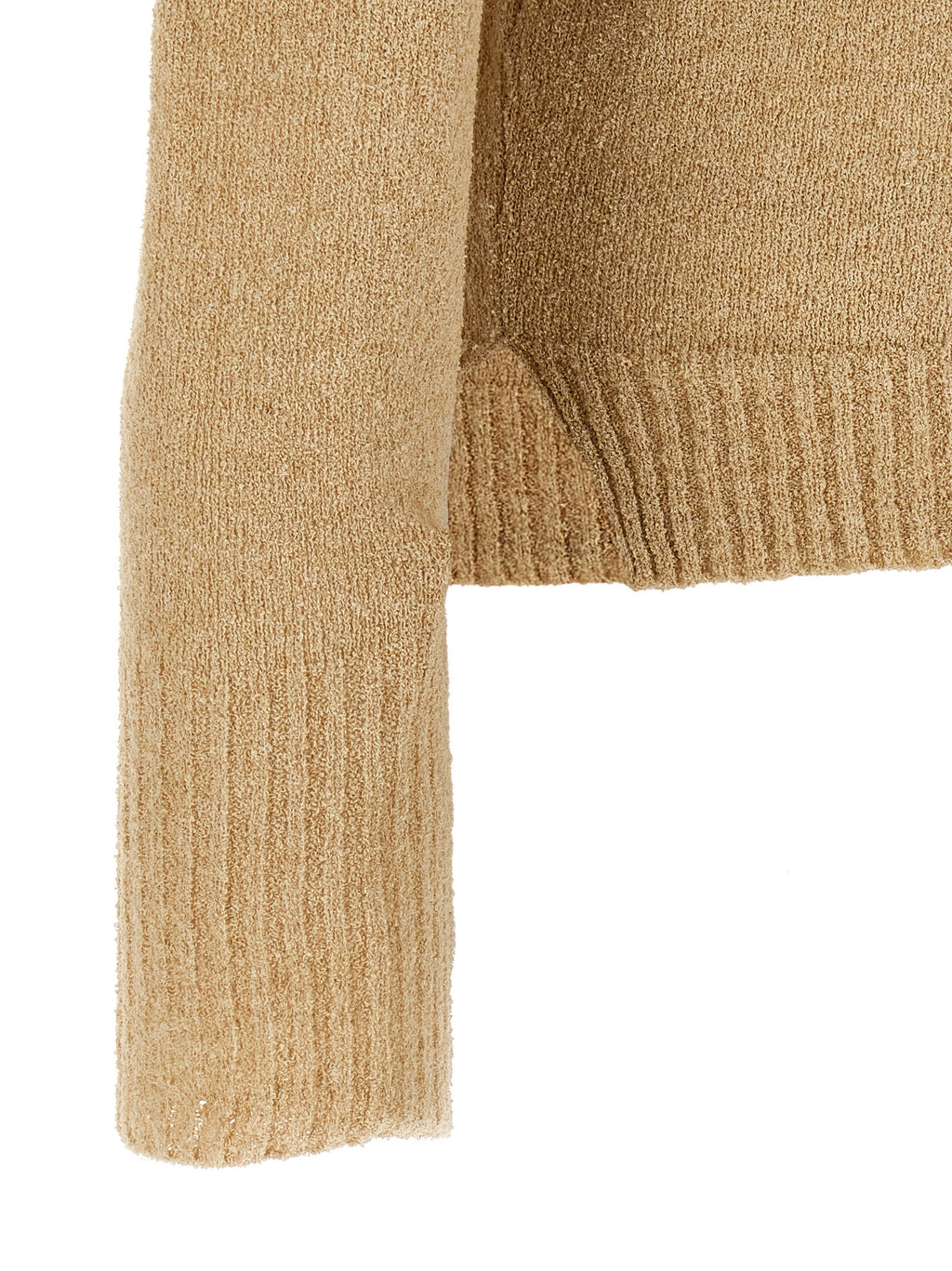 Ma'ry'ya Bouclé Cotton Polo Shirt