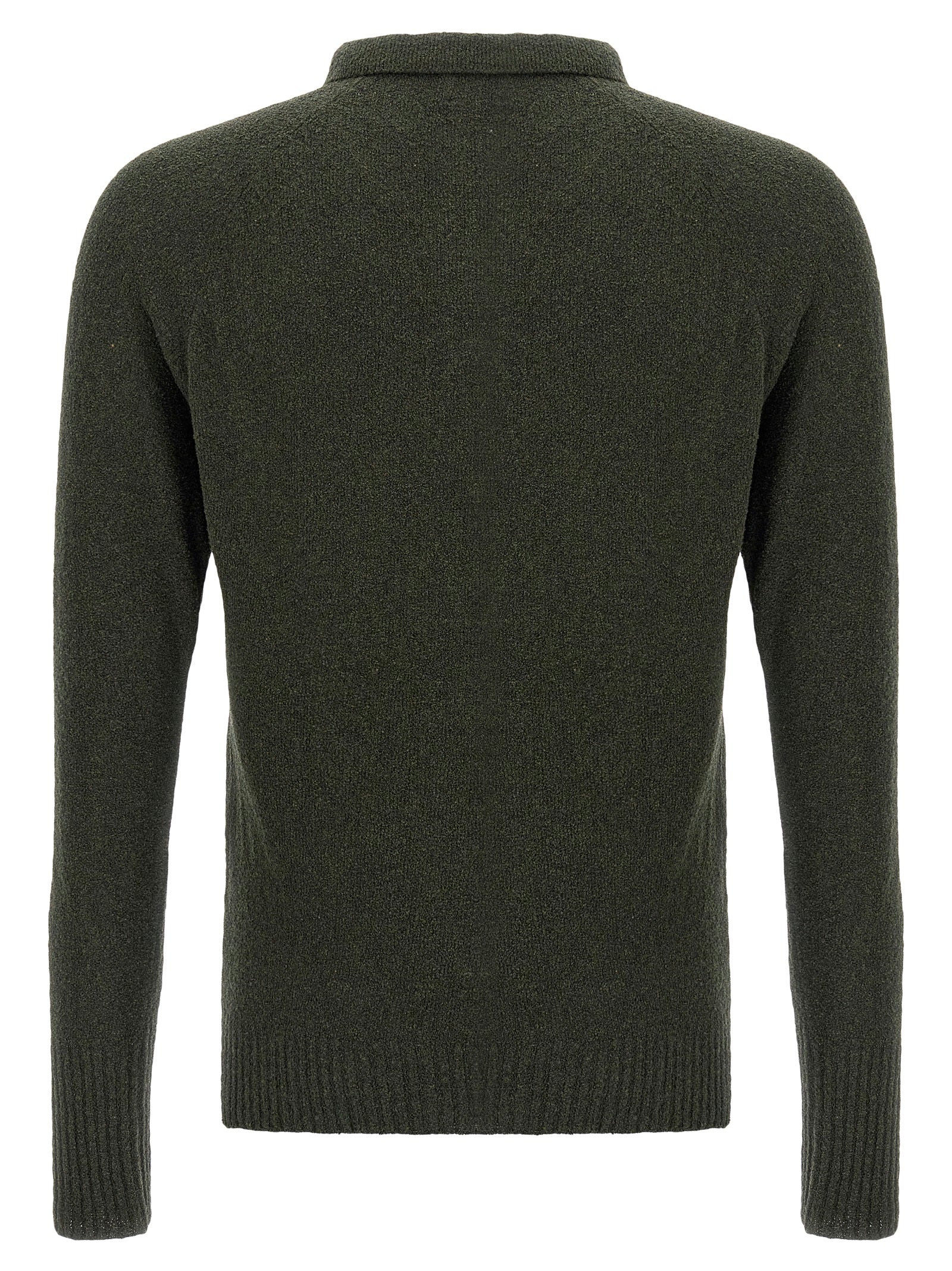 Ma'ry'ya Bouclé Cotton Polo Shirt