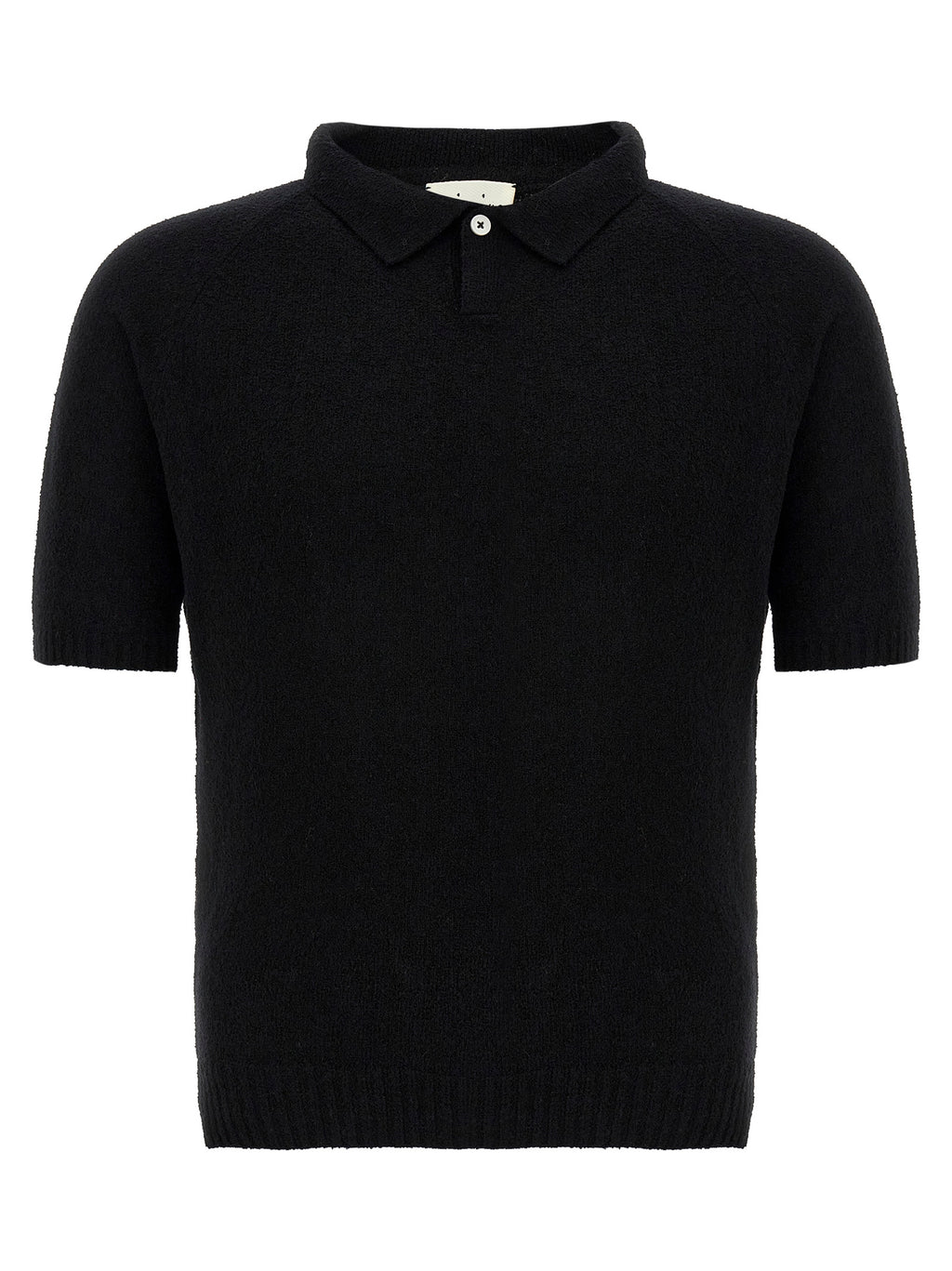 Ma'ry'ya Bouclé Cotton Polo Shirt