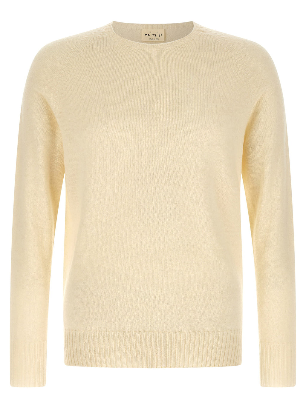 Ma'ry'ya Crew-neck Sweater With Slits